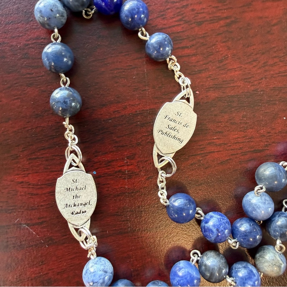 The Warriors Rosary Stainless Steel Special Edition for EWTN Silver Gold Ble - Picture 5 of 12
